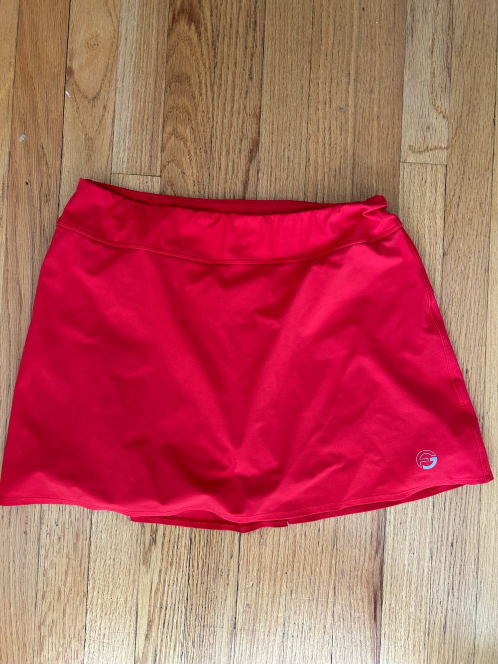 Foray Golf Women's Red Athletic Skort with Subtle Logo